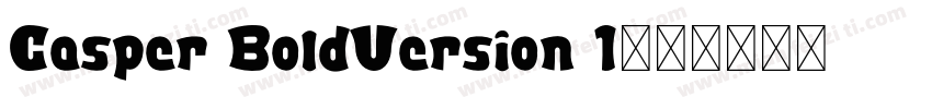 Casper BoldVersion 1字体转换